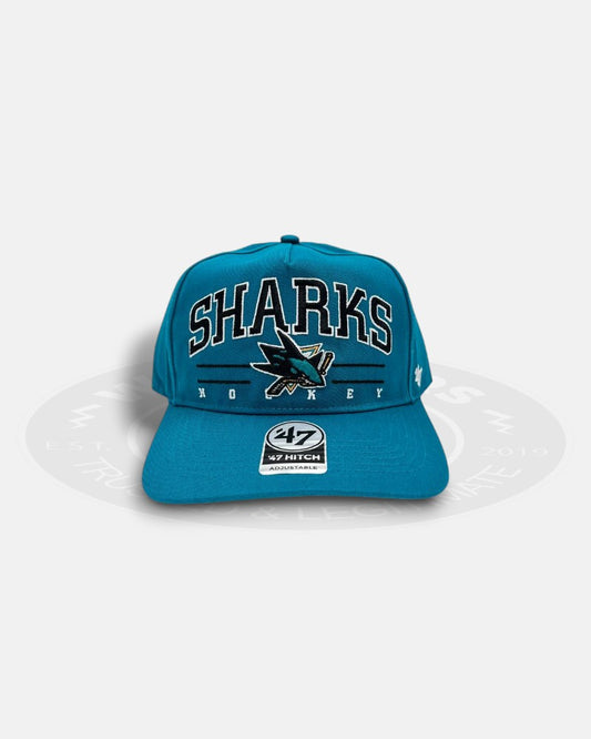 San Jose Sharks Big Script 47 Hitch Adjustable Snapback Hat