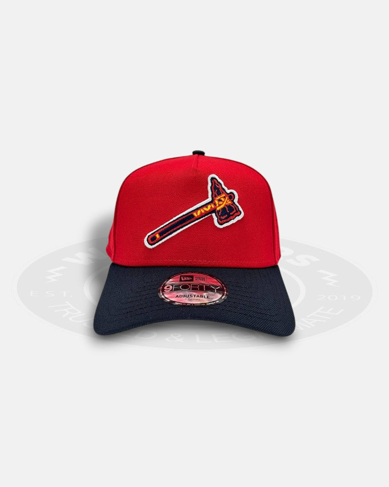 Atlanta Braves Ax Logo 1995 World Series Two Tone 9Forty A-Frame Snapback Hat