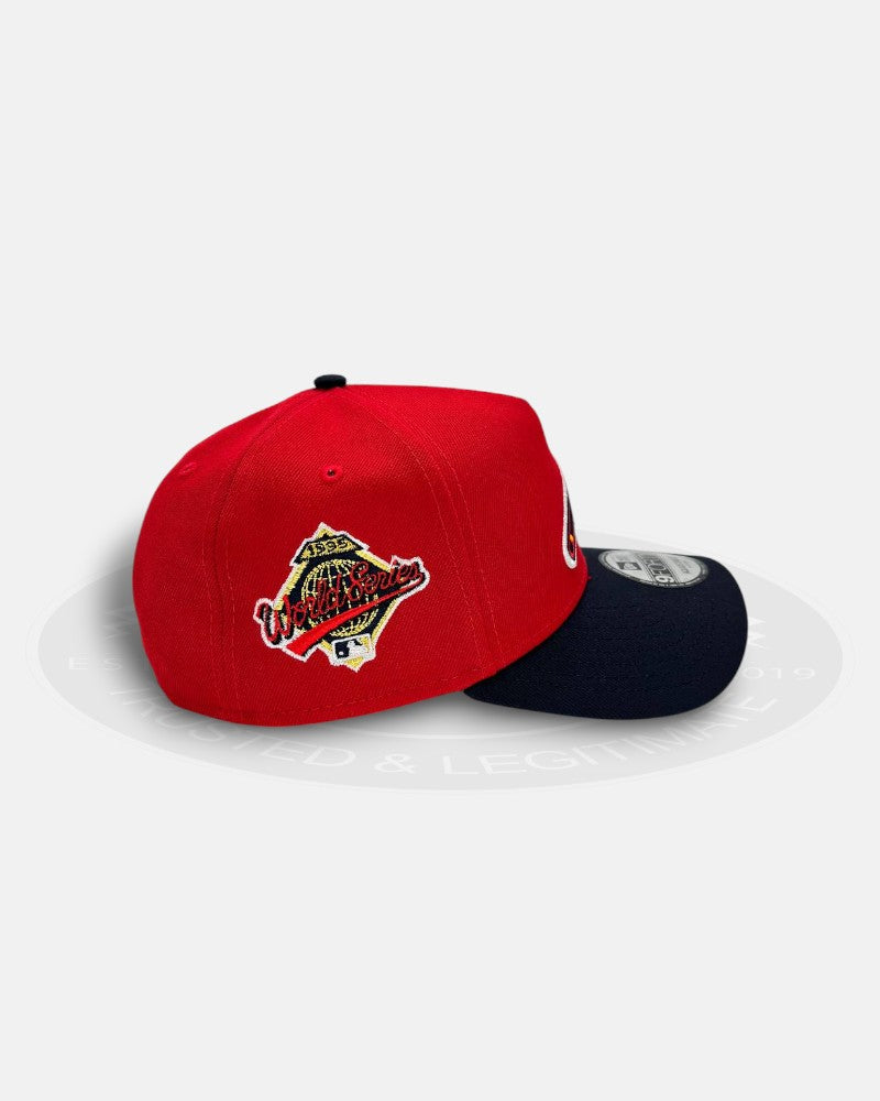 Atlanta Braves Ax Logo 1995 World Series Two Tone 9Forty A-Frame Snapback Hat