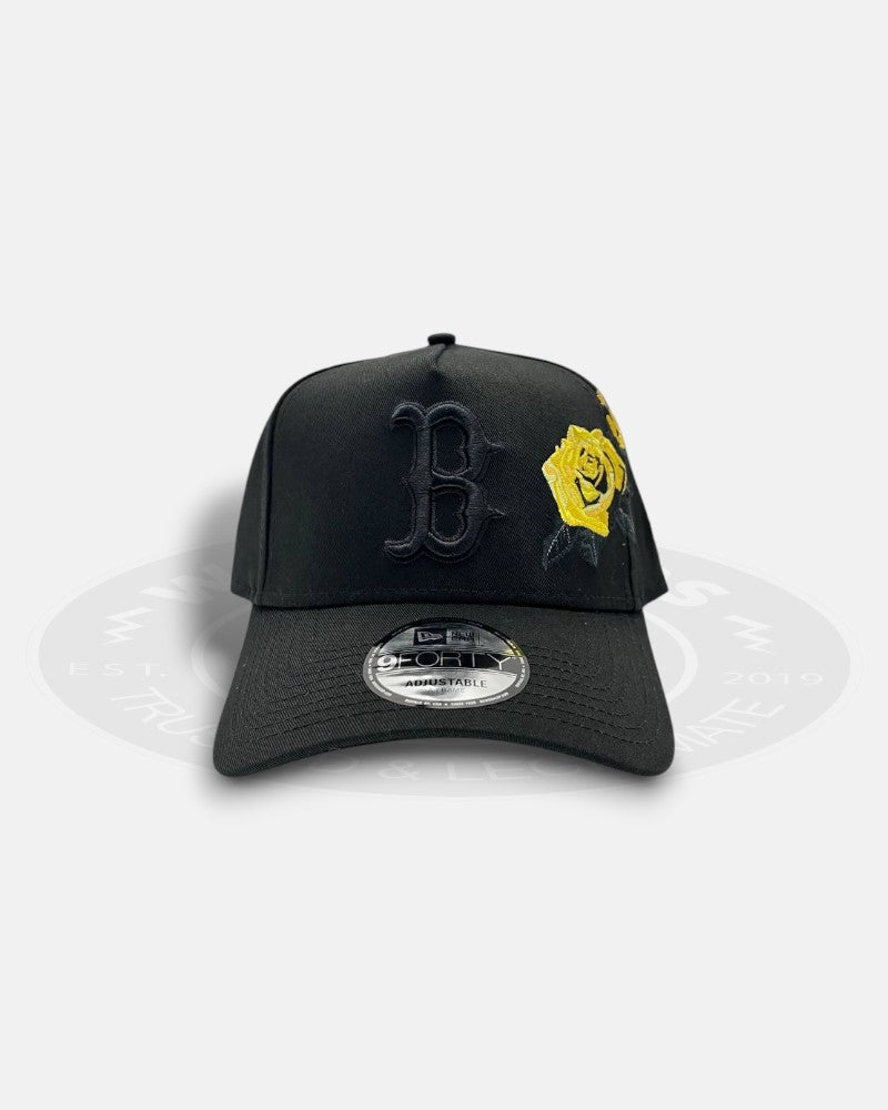 Boston Red Sox Embraided Yellow Rose 9Forty A-Frame Snapback Hat