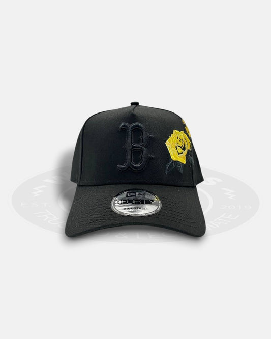 Boston Red Sox Embraided Yellow Rose 9Forty A-Frame Snapback Hat