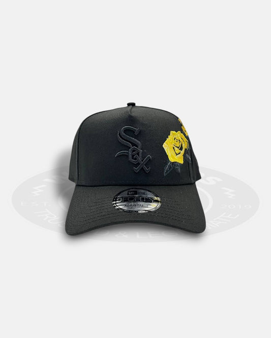 Chicago White Sox Embraided Yellow Rose 9Forty A-Frame Snapback Hat