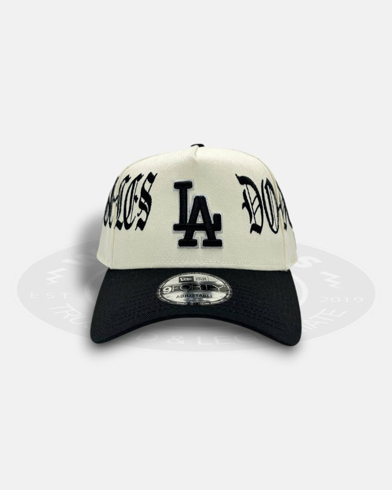 Los Angeles Dodgers Overall Gothic Script Two Tone A-Frame 9Forty Snapback Hat