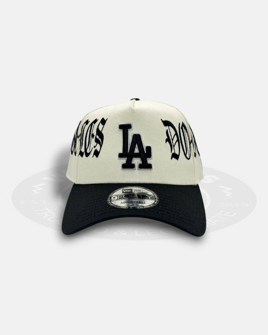 Los Angeles Dodgers Overall Gothic Script Two Tone A-Frame 9Forty Snapback Hat