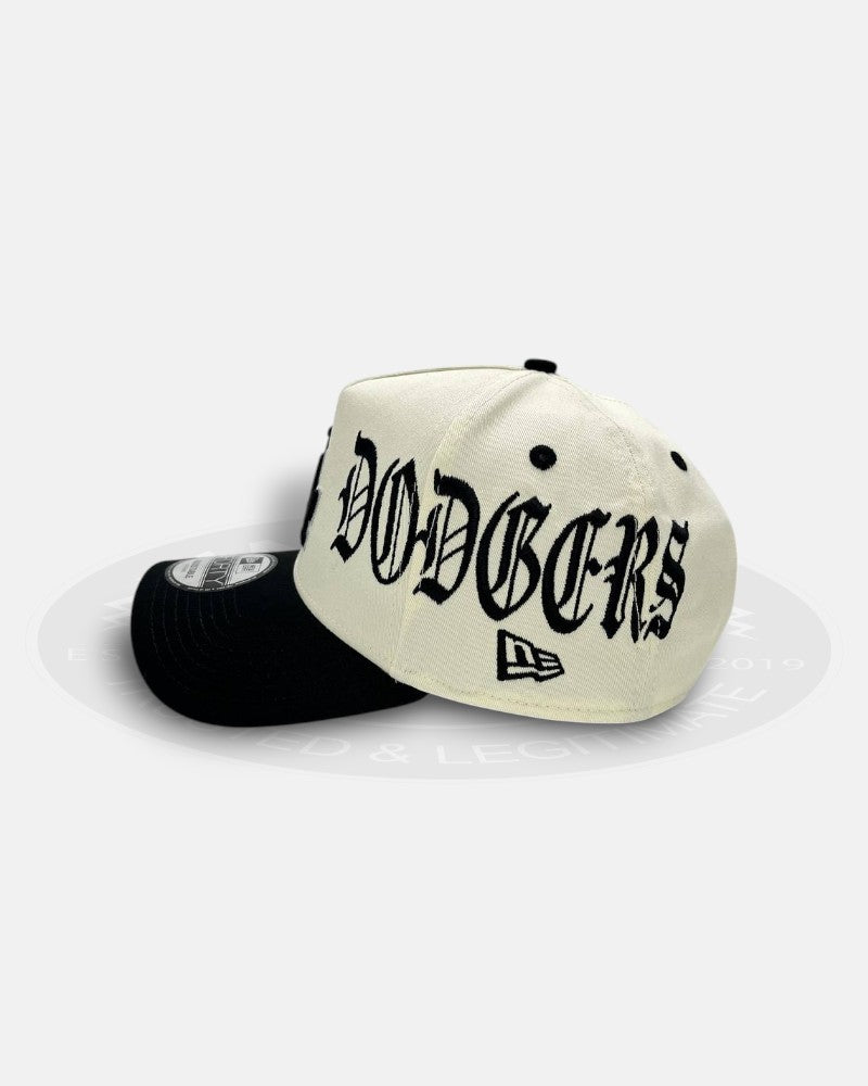 Los Angeles Dodgers Overall Gothic Script Two Tone A-Frame 9Forty Snapback Hat
