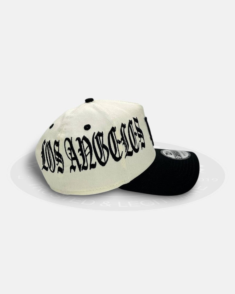 Los Angeles Dodgers Overall Gothic Script Two Tone A-Frame 9Forty Snapback Hat