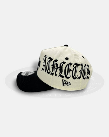Oakland Athletics Overall Gothic Script Two Tone A-Frame 9Forty Snapback Hat