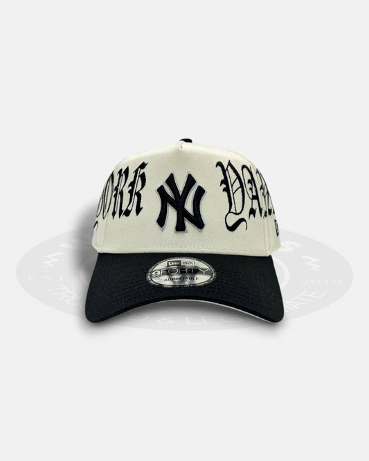 New York Yankees Overall Gothic Script Two Tone A-Frame 9Forty Snapback Hat