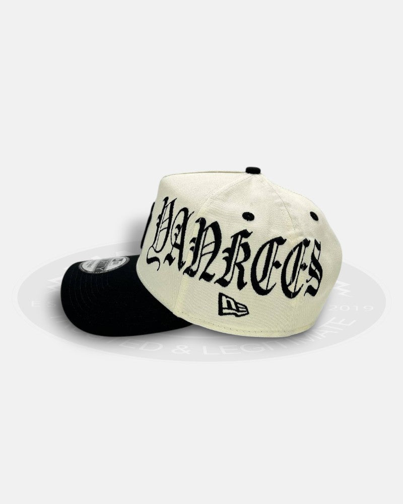 New York Yankees Overall Gothic Script Two Tone A-Frame 9Forty Snapback Hat