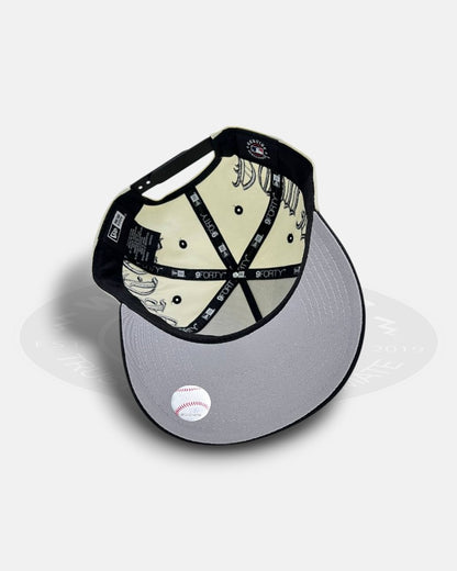 New York Yankees Overall Gothic Script Two Tone A-Frame 9Forty Snapback Hat