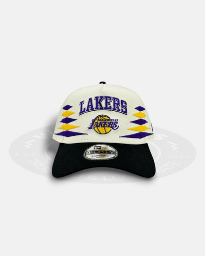 Los Angeles Lakers Diamond Cut 9FORTY A-Frame Snapback Hat