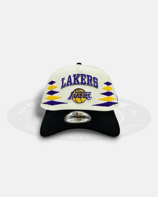 Los Angeles Lakers Diamond Cut 9FORTY A-Frame Snapback Hat