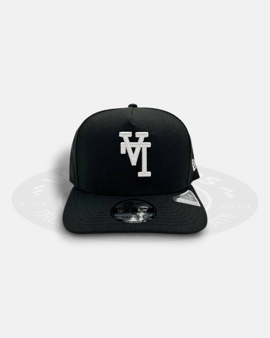 Los Angeles Dodgers Upside Down Chrome Black 9Fifty A-Frame Snapback Hat