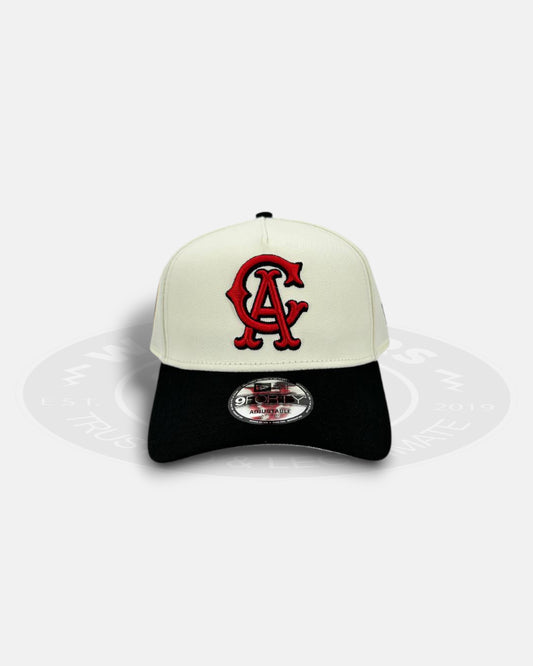 California Angels Chrome Black 9FORTY A Frame Snapback Hat