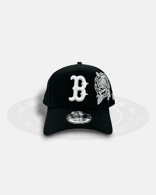 Boston Red Sox Crest Rosette 9FORTY A-Frame Snapback Hat