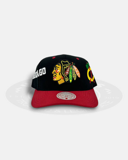 Chicago Blackhawks Overbite Pro Crown Fit Snapback Hat