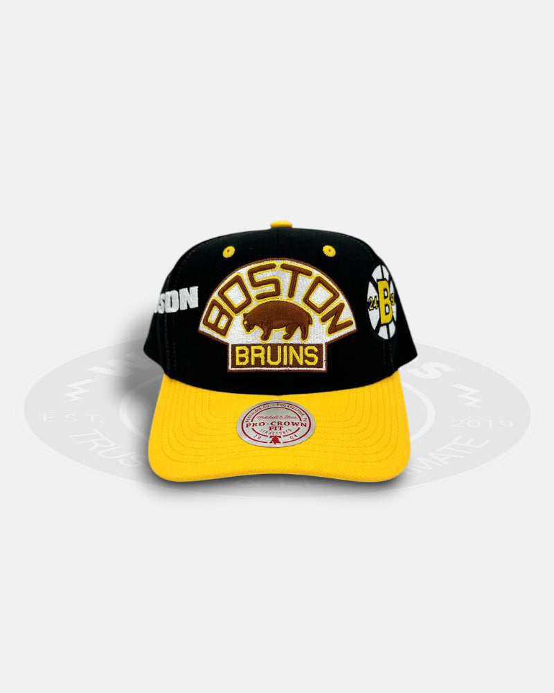 Mitchell & Ness Boston Bruins Overbite Pro Crown Fit Snapback Hat