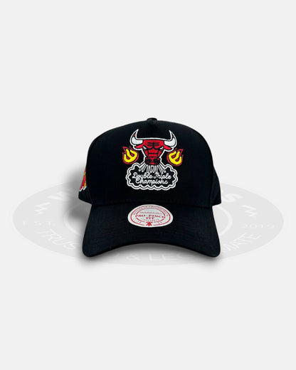 Chicago Bulls Champ On Fire Pro Pinch Snapback Hat