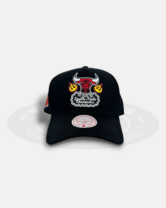Chicago Bulls Champ On Fire Pro Pinch Snapback Hat