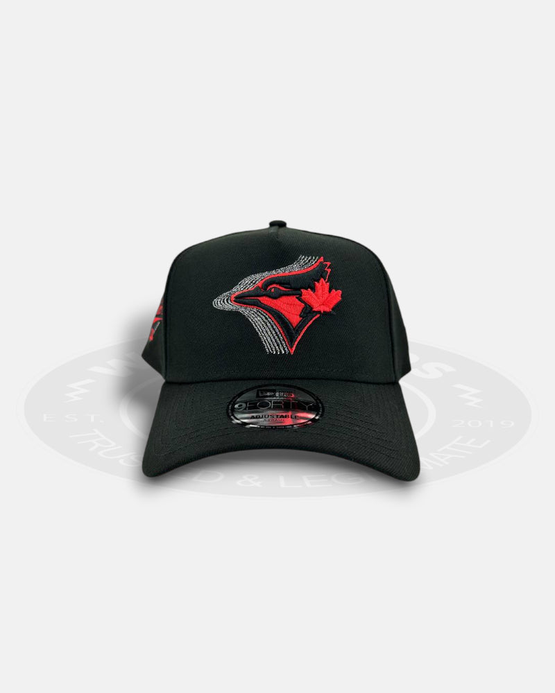 Toronto Blue Jays Cascade Obsidian 9FORTY A-Frame Snapback Hat
