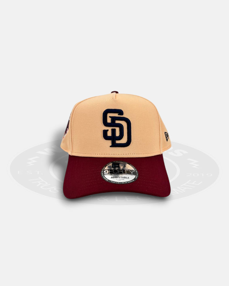 San Diego Padres Peach Eruption 9FORTY A-Frame Snapback Hat