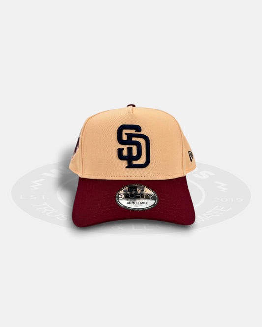 San Diego Padres Peach Eruption 9FORTY A-Frame Snapback Hat