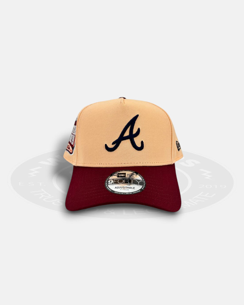 Atlanta Braves Peach Eruption 9FORTY A-Frame Snapback Hat