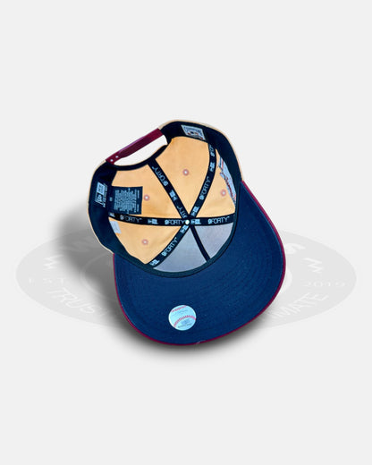 Atlanta Braves Peach Eruption 9FORTY A-Frame Snapback Hat