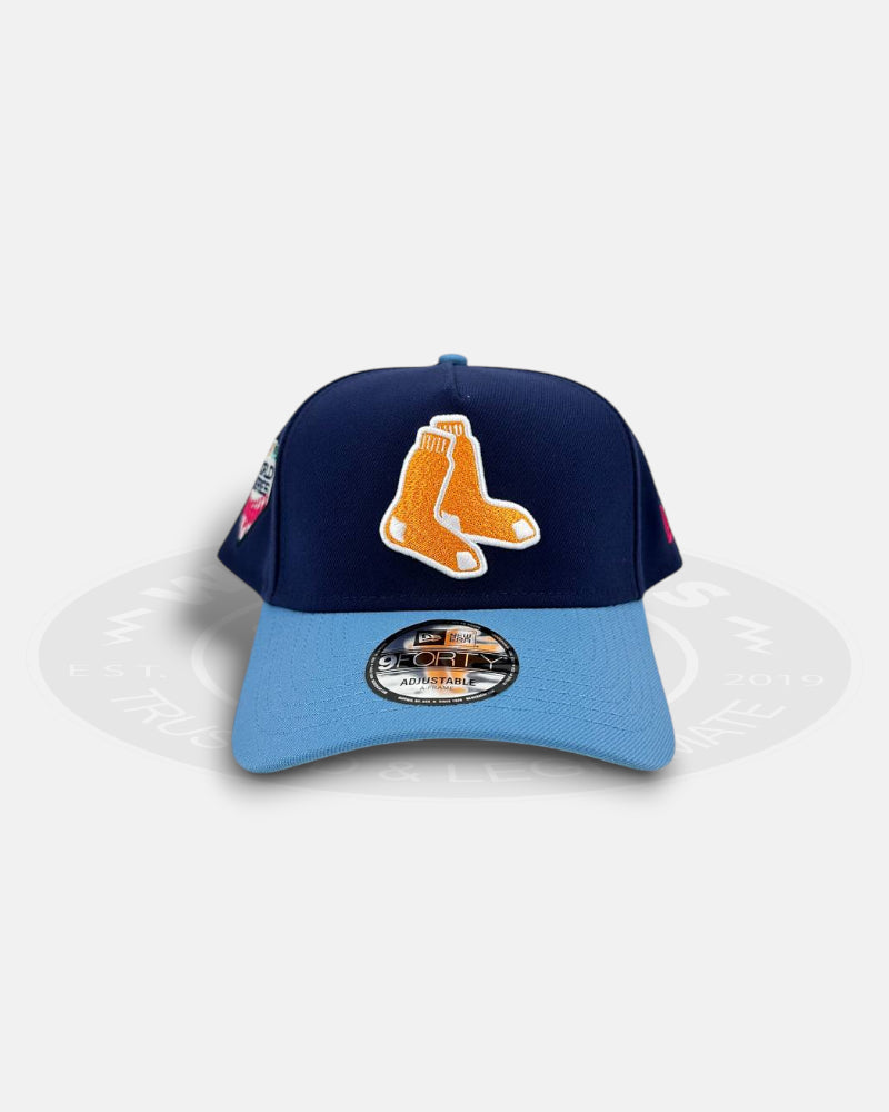 Boston Red Sox Marine Coral 9FORTY A-Frame Snapback Hat