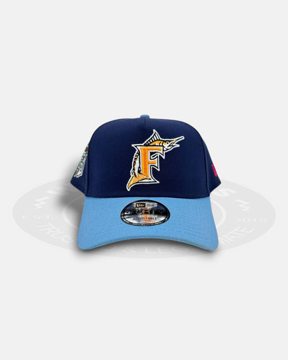 Florida Marlins Marine Coral 9FORTY A-Frame Snapback Hat
