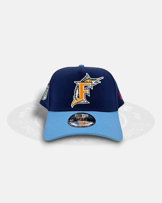 Florida Marlins Marine Coral 9FORTY A-Frame Snapback Hat