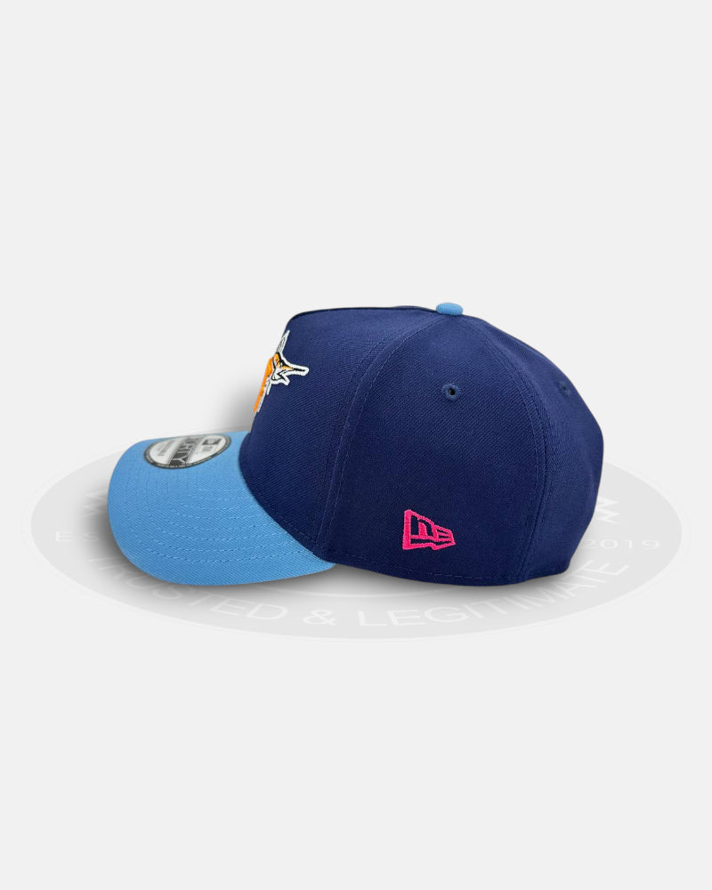 Florida Marlins Marine Coral 9FORTY A-Frame Snapback Hat