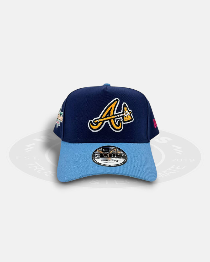 Atlanta Braves Marine Coral 9FORTY A-Frame Snapback Hat