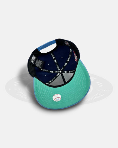 Atlanta Braves Marine Coral 9FORTY A-Frame Snapback Hat