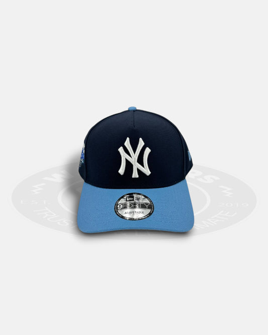 New York Yankees Aqua Current 9FORTY A-Frame Snapback Hat