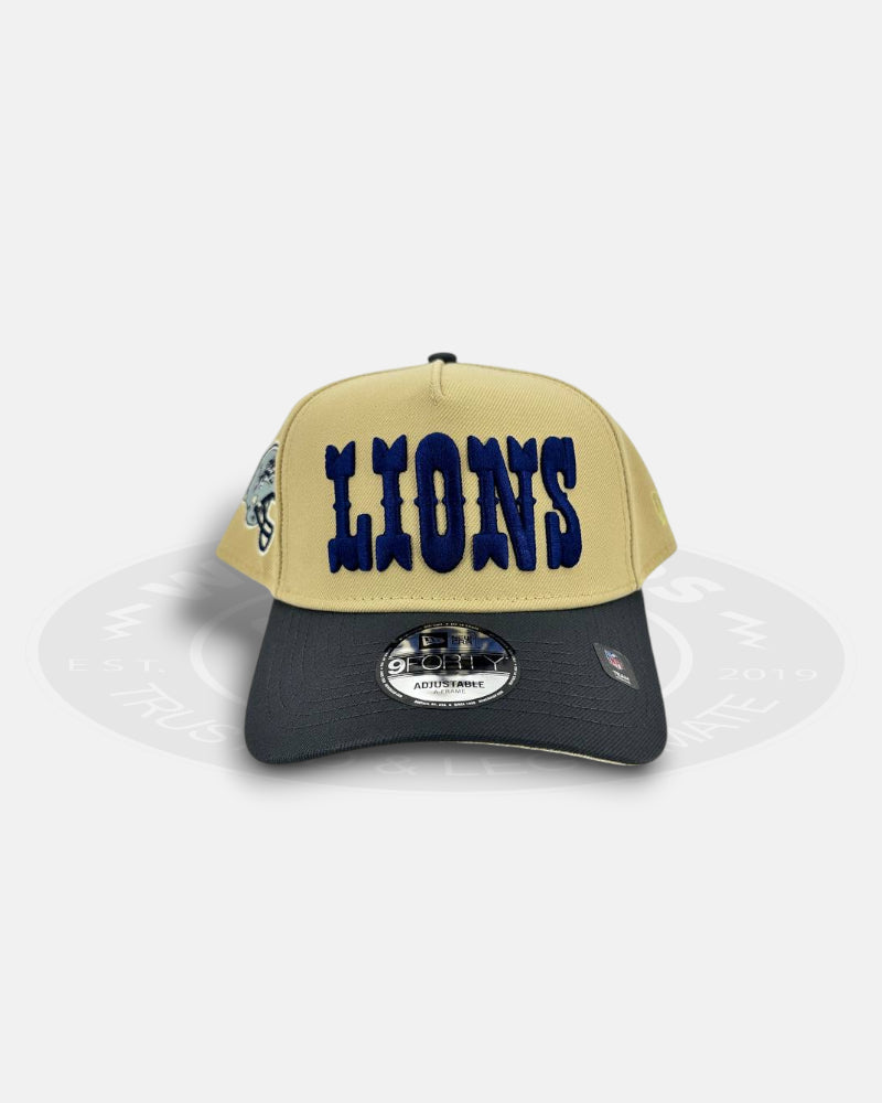 Detroit Lions Golden Trace 9FORTY A-Frame Snapback Hat