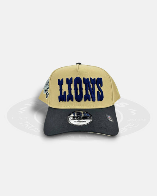 Detroit Lions Golden Trace 9FORTY A-Frame Snapback Hat