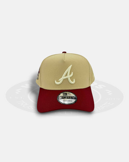 Atlanta Braves Golden Trace 9FORTY A-Frame Snapback Hat