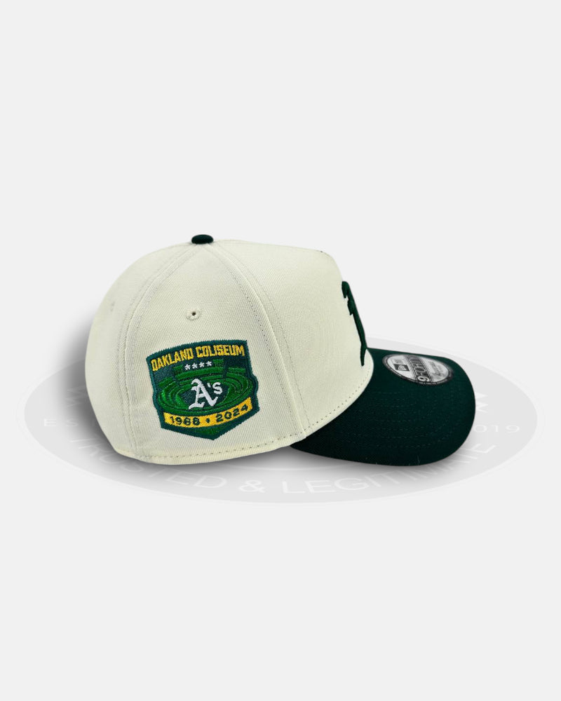 Oakland Athletics Chrome Visor 9FORTY A-Frame Snapback Hat