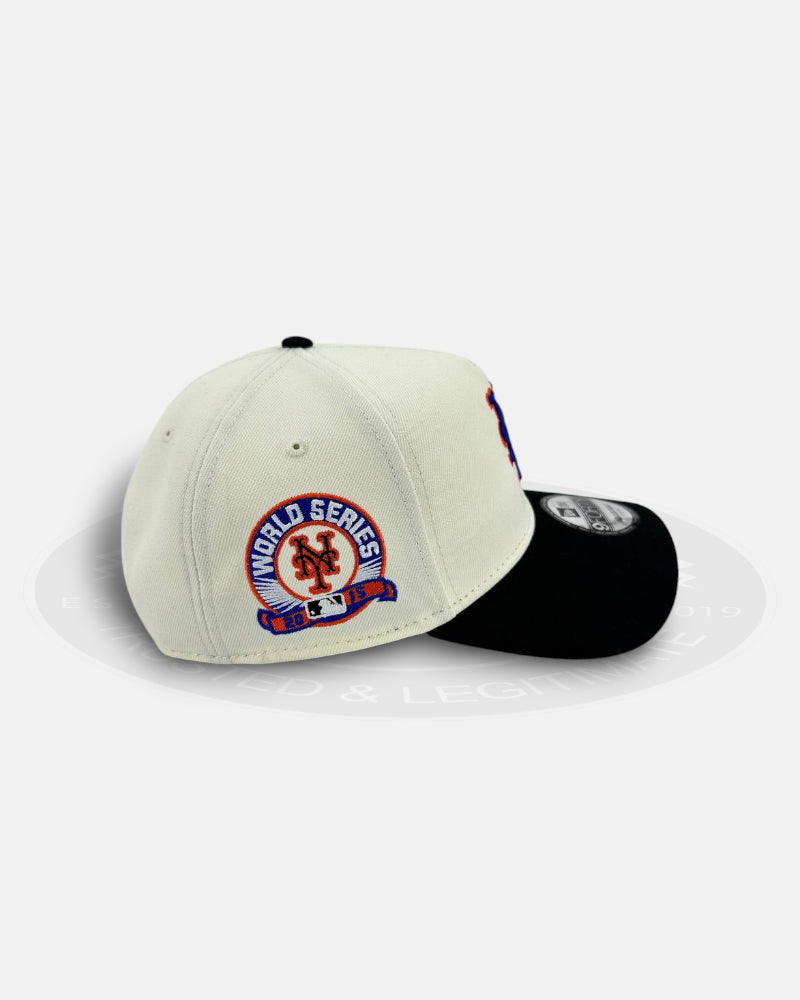 New York Mets Chrome Visor 9FORTY A-Frame Snapback Hat
