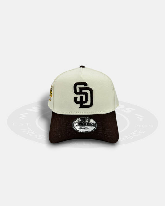San Diego Padres Chrome Visor 9FORTY A-Frame Snapback Hat