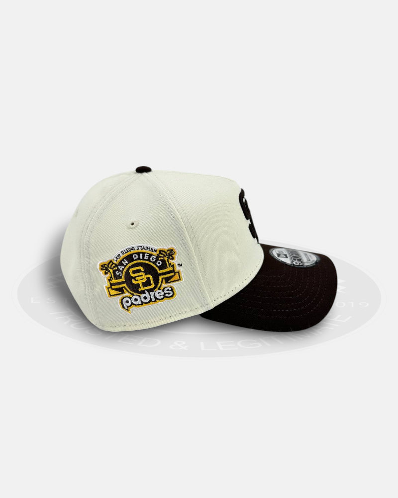 San Diego Padres Chrome Visor 9FORTY A-Frame Snapback Hat