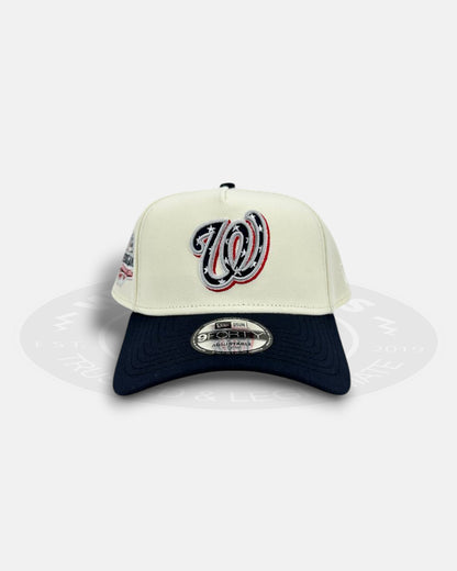 Washington Nationals Chrome Visor 9FORTY A-Frame Snapback Hat