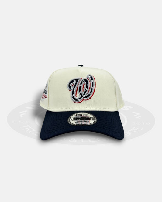 Washington Nationals Chrome Visor 9FORTY A-Frame Snapback Hat