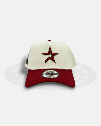 Houston Astros Chrome Visor 9FORTY A-Frame Snapback Hat