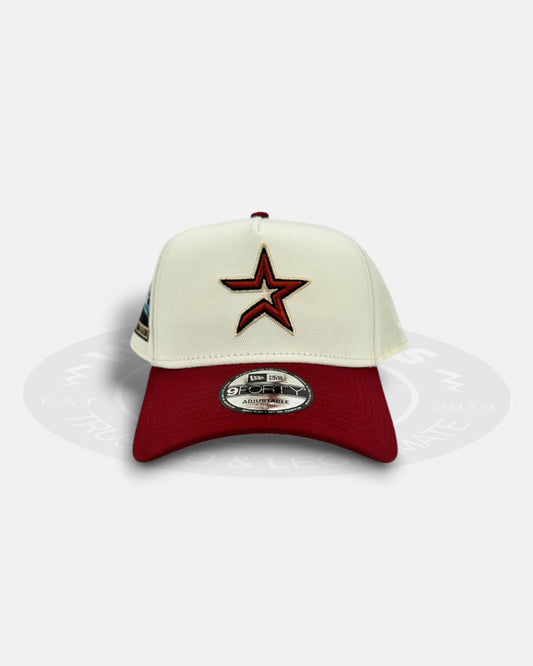 Houston Astros Chrome Visor 9FORTY A-Frame Snapback Hat