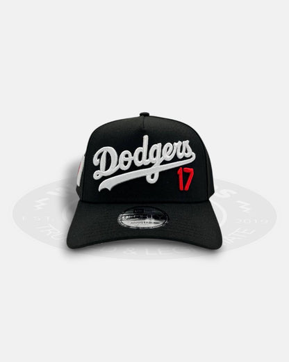 Los Angeles Dodgers Tail Sweep 17 Japan Flag Side Logo 9Forty A-Frame Snapback Hat
