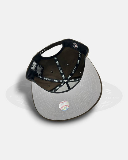 Los Angeles Dodgers Upside Down Chrome Brown 9Fifty A-Frame Snapback Hat