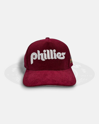 Philadelphia Phillies Cooperstown Collection Corduroy Pro Pinch Fit Snapback Hat