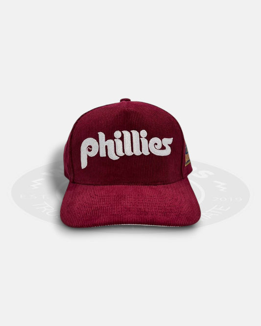 Philadelphia Phillies Cooperstown Collection Corduroy Pro Pinch Fit Snapback Hat
